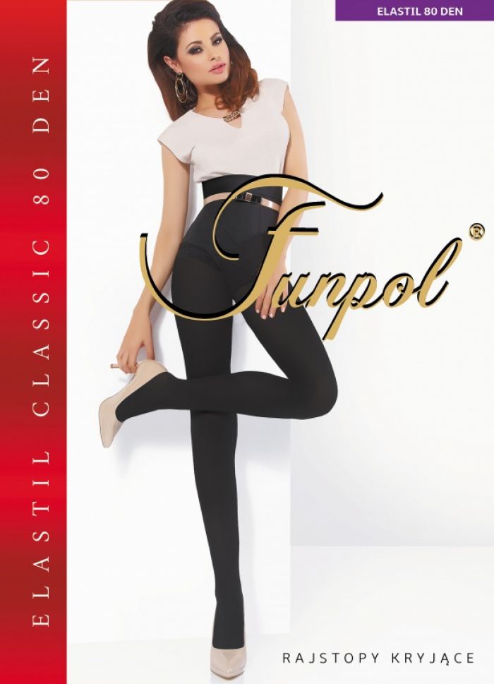 Funpol Rajstopy-elastil-80-den  Classic Thick Pantyhose 2017 | Pantyhose Library